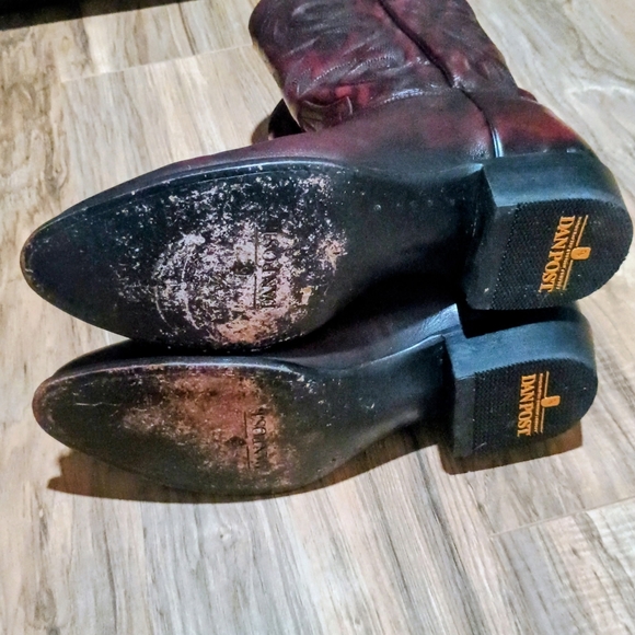 Vintage Y2K Men's Classic Western Dan Post Cowboy Leather Boots - Picture 4 of 6